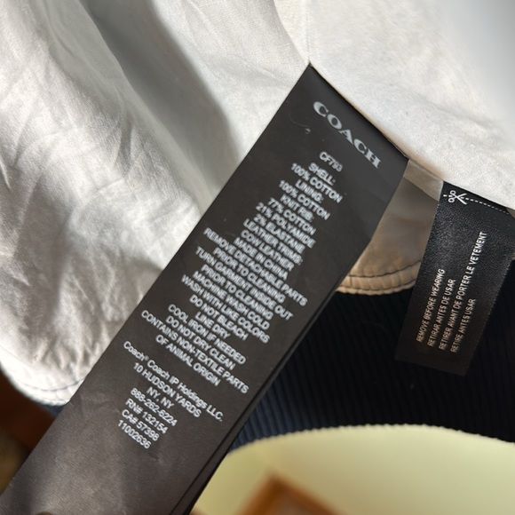 Coach Signature Denim Hooded Zip Up Jacket - Picture 9 of 10